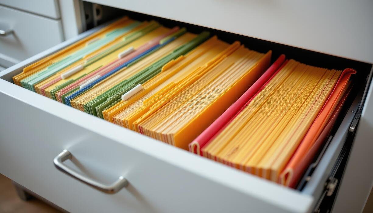 تنظيم الملفات الورقية