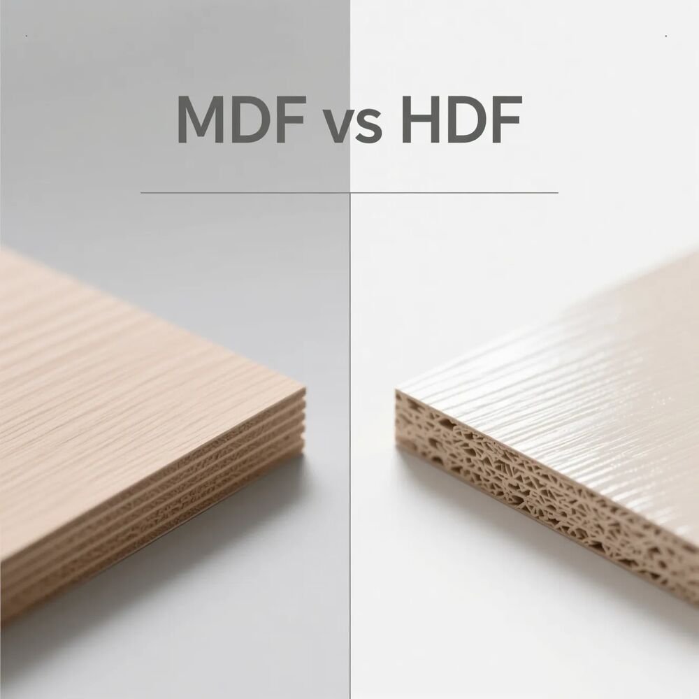 ما الفرق بين خشب mdf و hdf في تصنيع بارتشن المكاتب؟